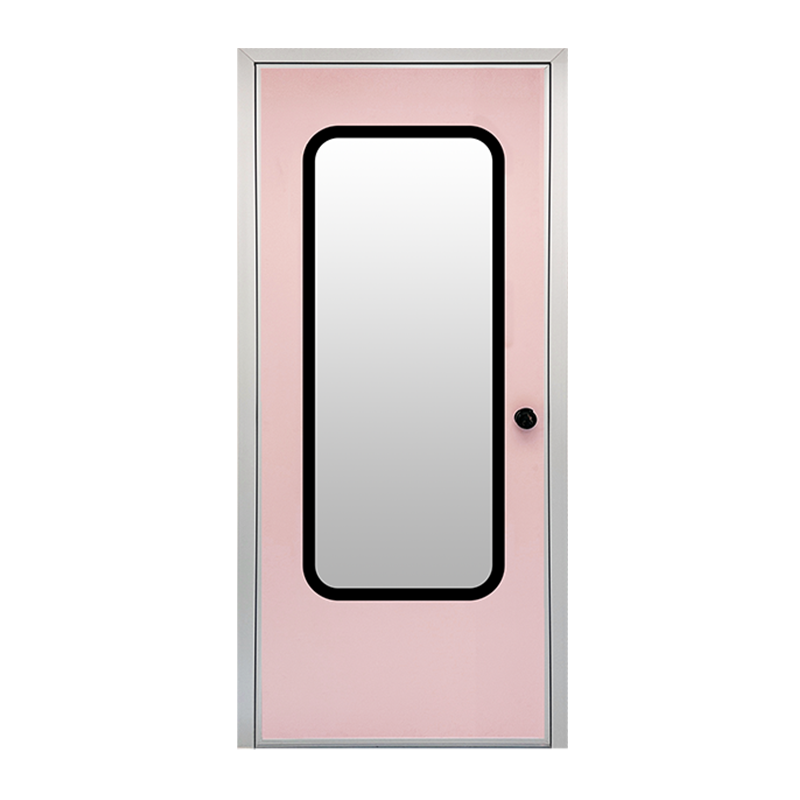 Porte en acier à cadre entouré d'alliage d'aluminium