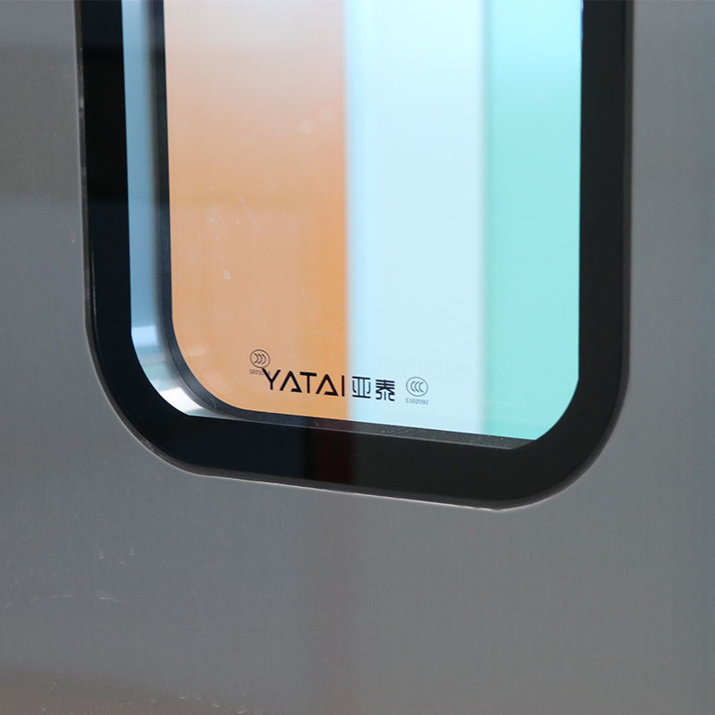 Porte anti-collision bidirectionnelle en acier inoxydable