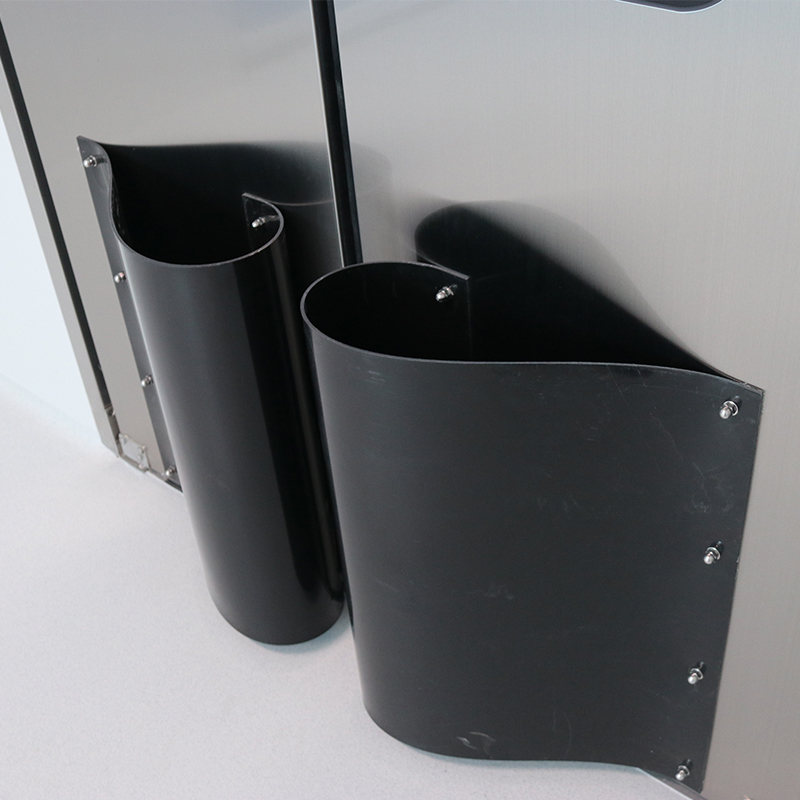 Porte anti-collision bidirectionnelle en acier inoxydable