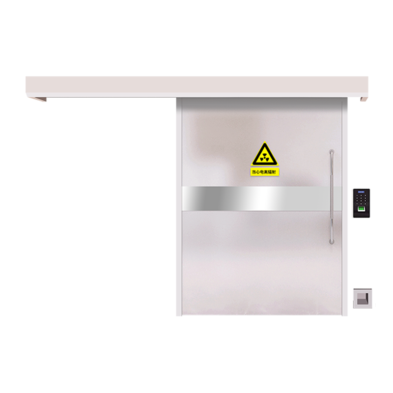 Porte coulissante automatique résistante aux radiations