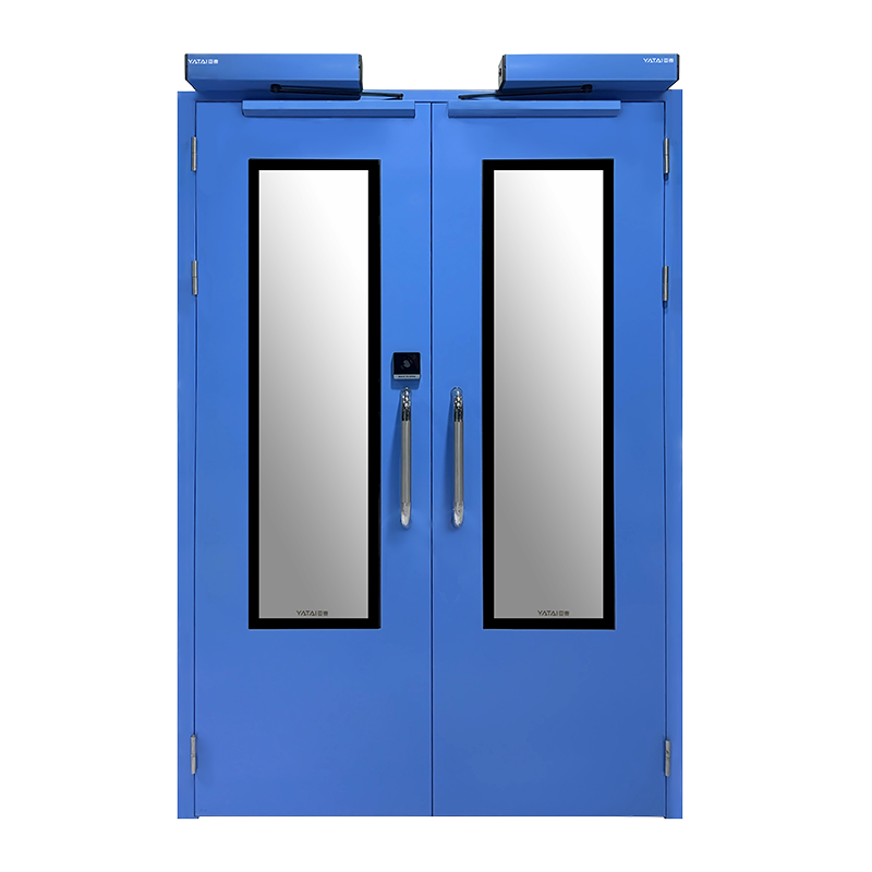 Porte battante automatique en acier