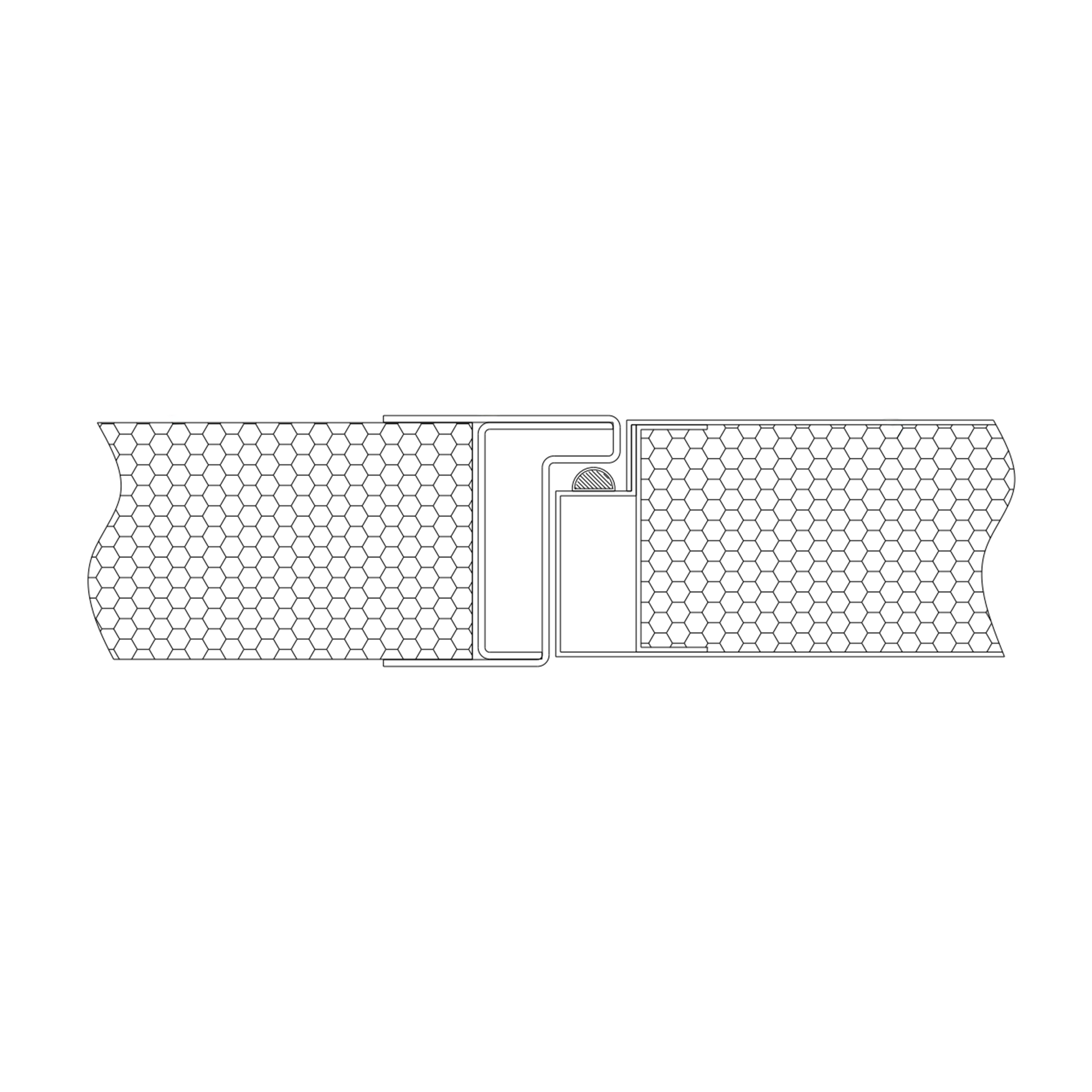 Porte propre en acier à cadre encerclé